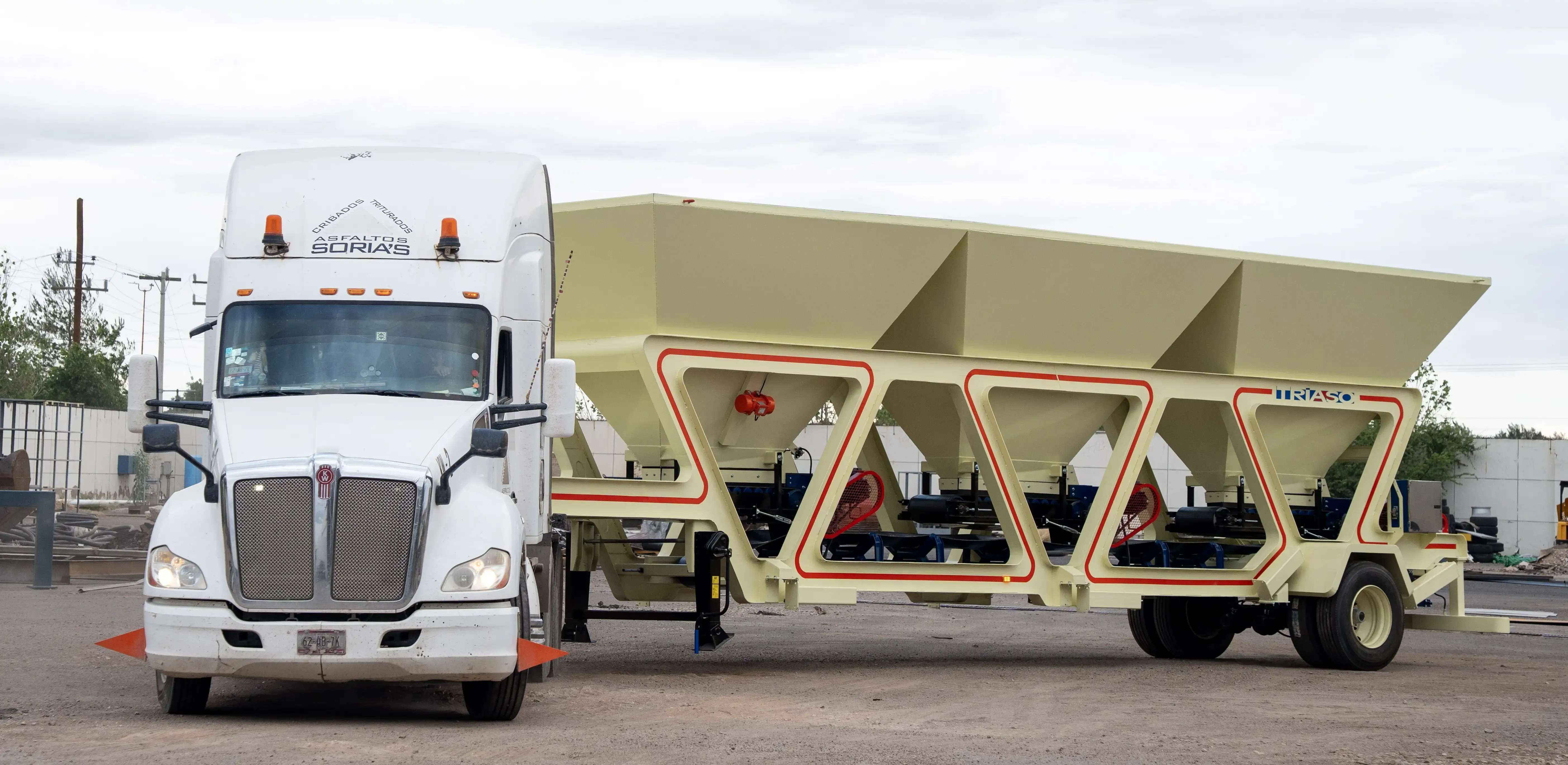 Bin units on a truck