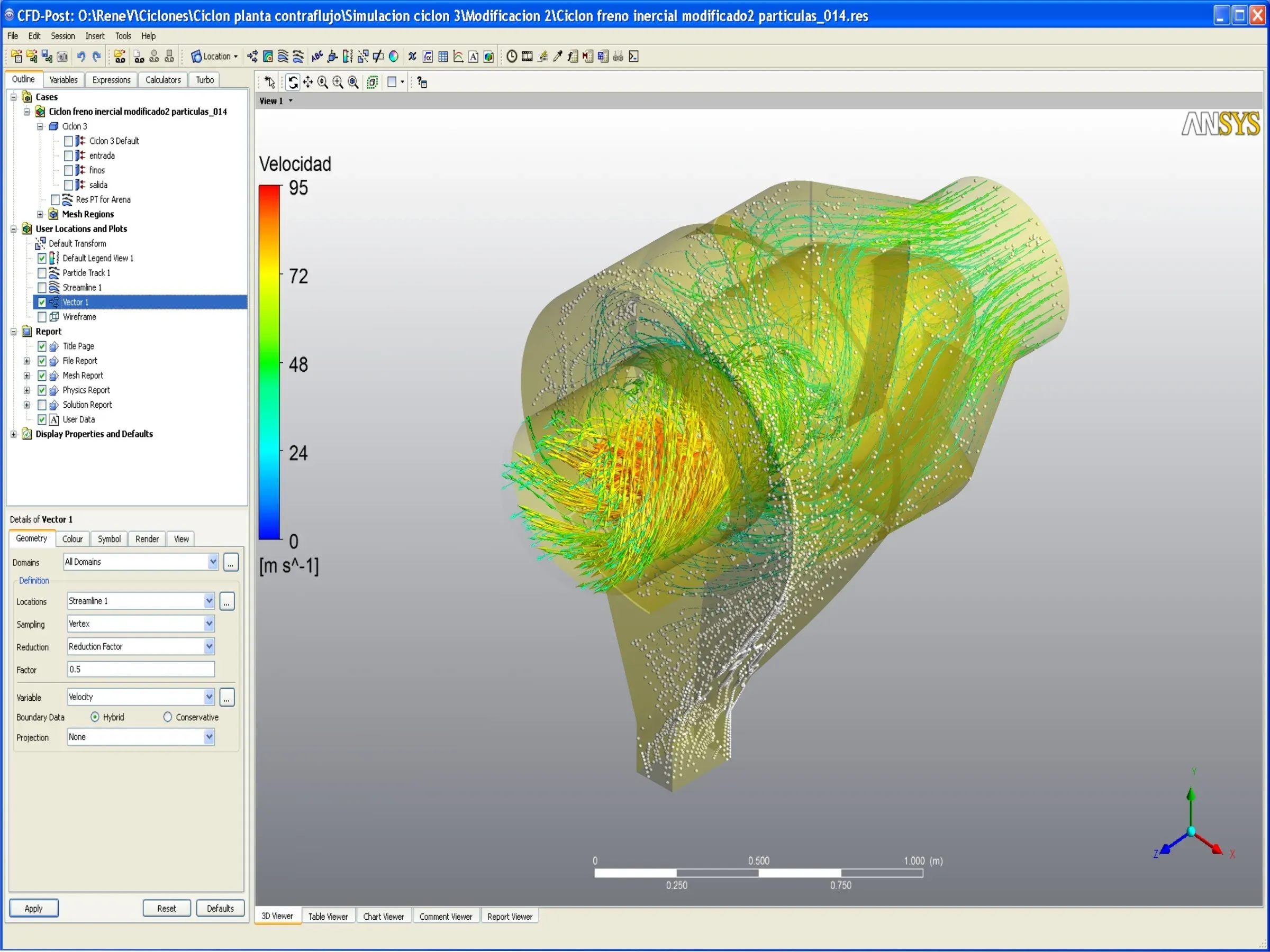 Dust flow in a baghouse