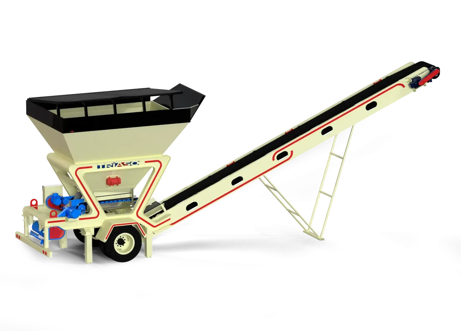 Bin unit with conveyor belt